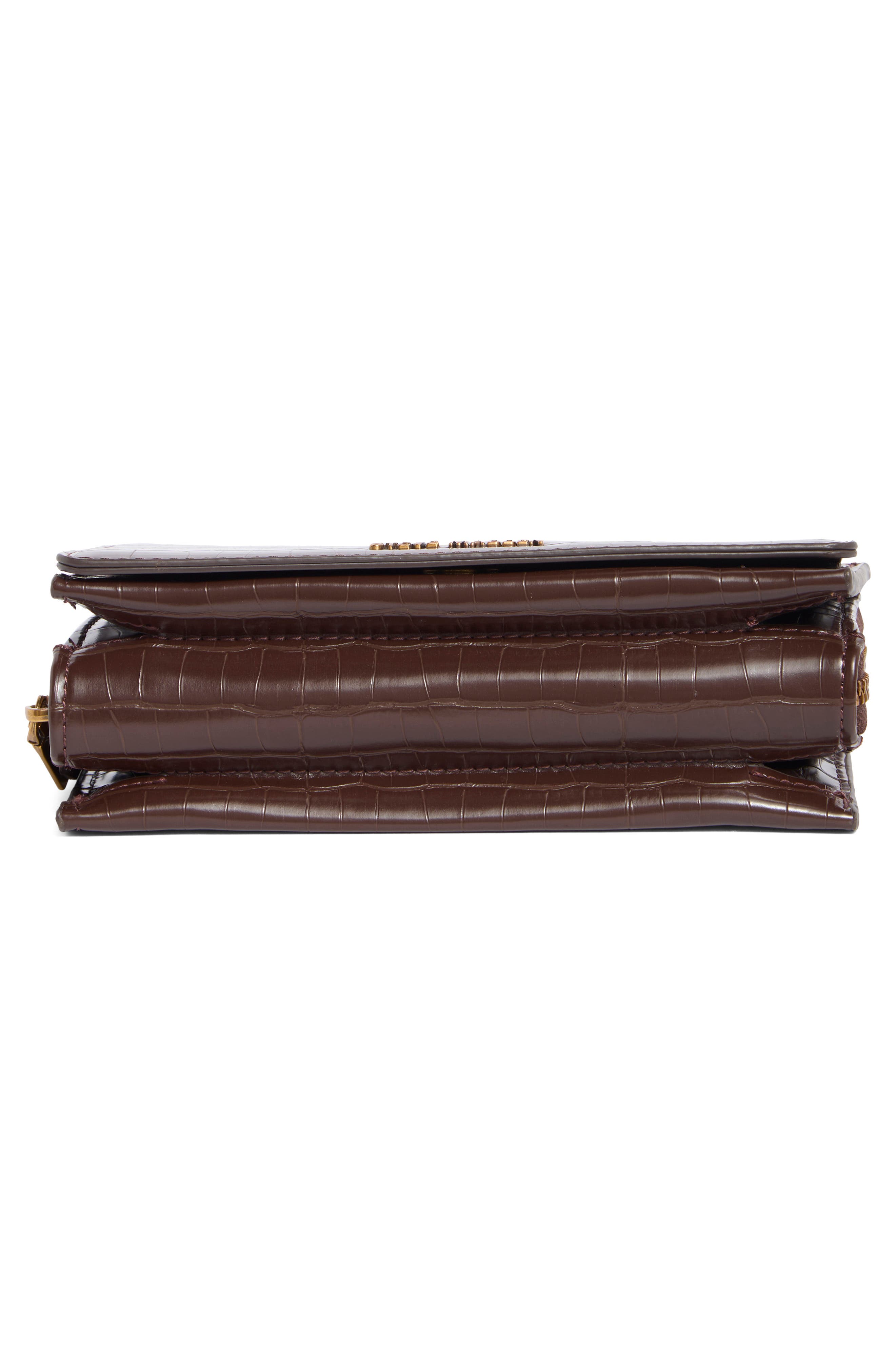 Steve Madden Siena Crossbody Bag, Alternate, color, Chocolate Croco