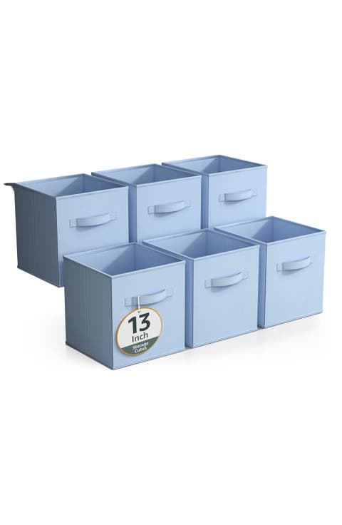 6-Pack Large Collapsible Storage Bins