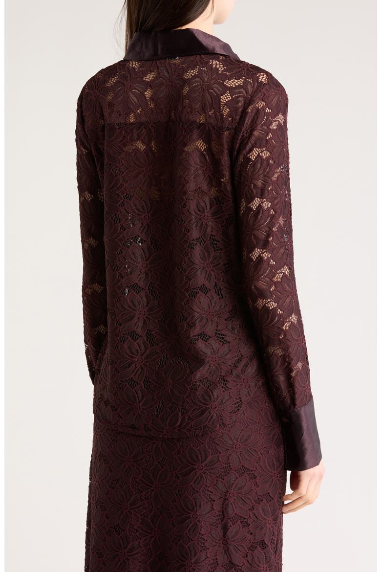 Raissa Button-Up Shirt, Alternate, color, AUBERGINE