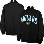 '47 Women's '47 Black Jacksonville Jaguars Oversized Vantage Mock Neck Sweatshirt