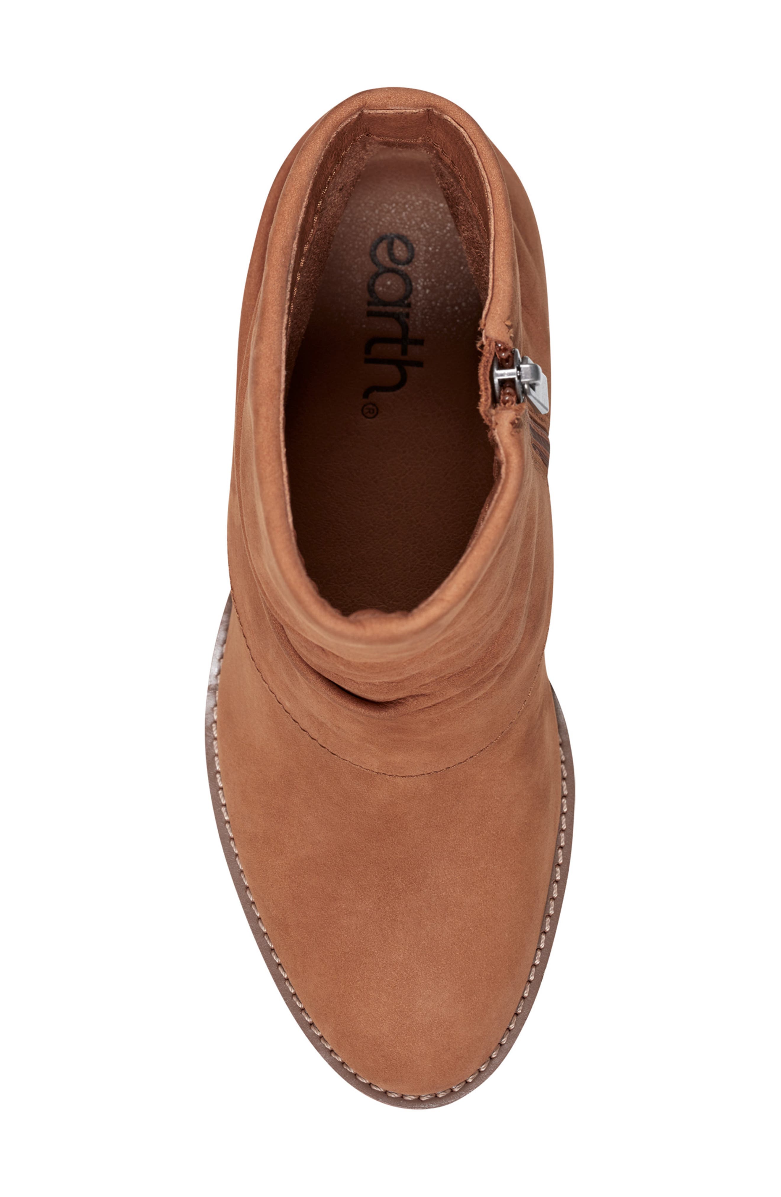Earth<sup>®</sup> Savvy Ruched Bootie, Alternate, color, Brown