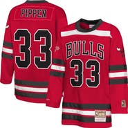 Mitchell & Ness Youth Mitchell & Ness Scottie Pippen Red Chicago Bulls Maxxed Out 2.0 Fashion Hockey Jersey