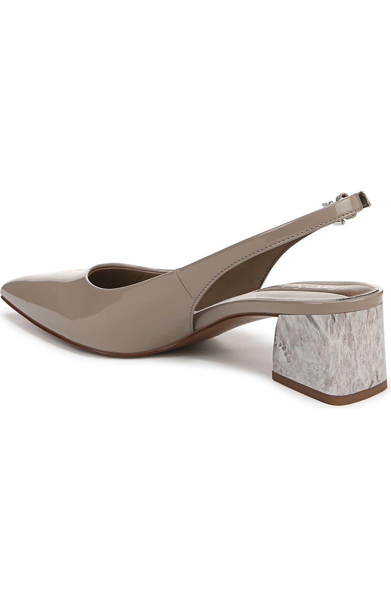 Franco Sarto Racer Slingback Pointed Toe Pump, Alternate, color, Grey Patent