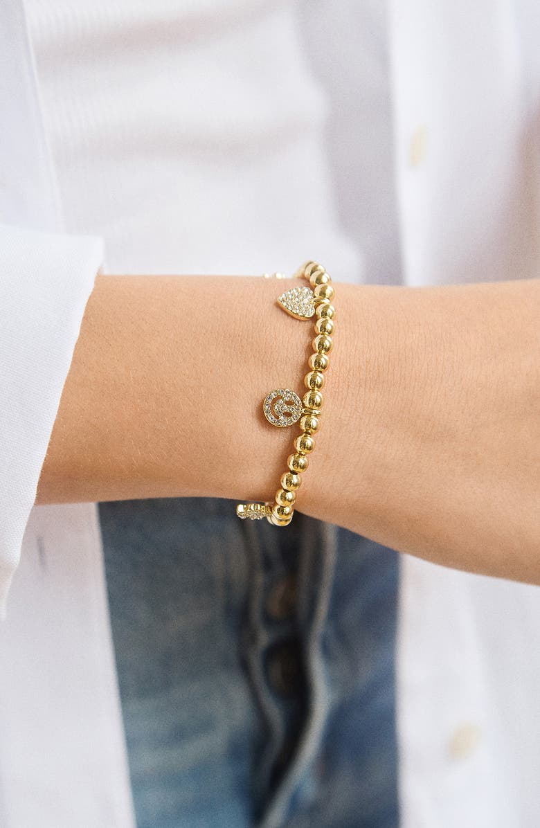 BaubleBar Pisa Charm Bracelet, Alternate, color, Gold