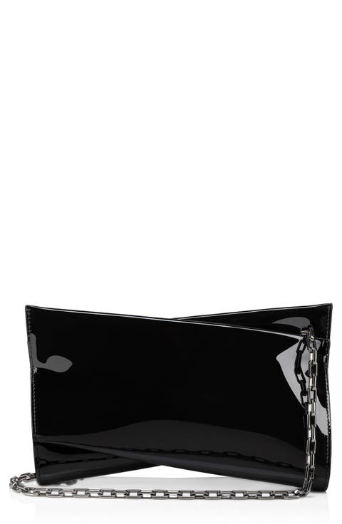 Small Loubitwist Patent Leather Clutch