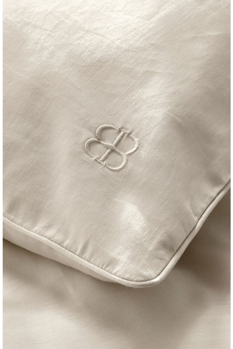 Signature Piped Edge Duvet Set, Alternate, color, CREAM/ CREAM