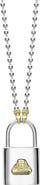 LAGOS Beloved Large Lock Two-Tone Pendant Necklace