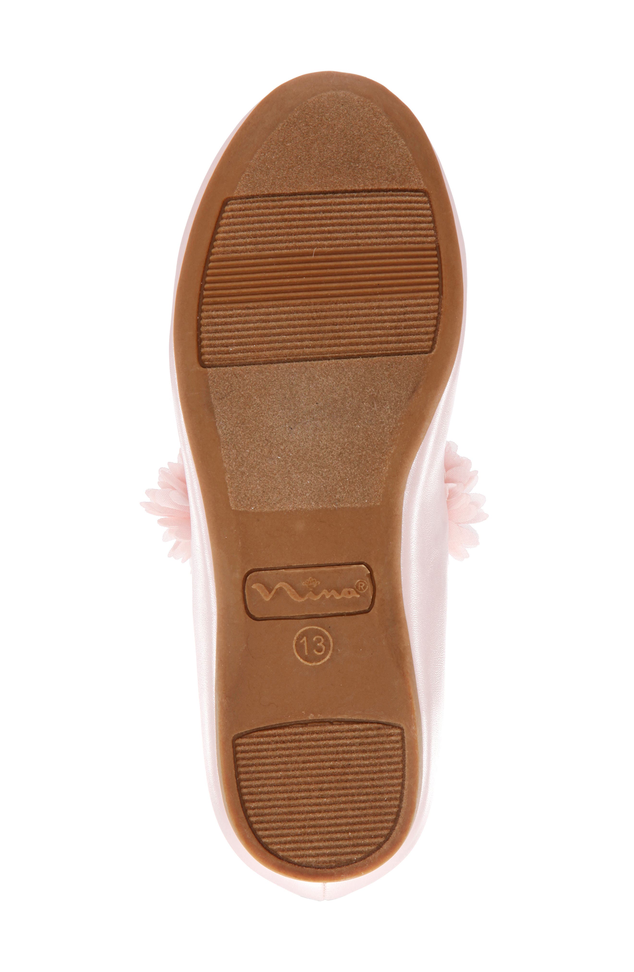 Medina Flower Ballet Flat, Alternate, color, PINK PEARLIZED