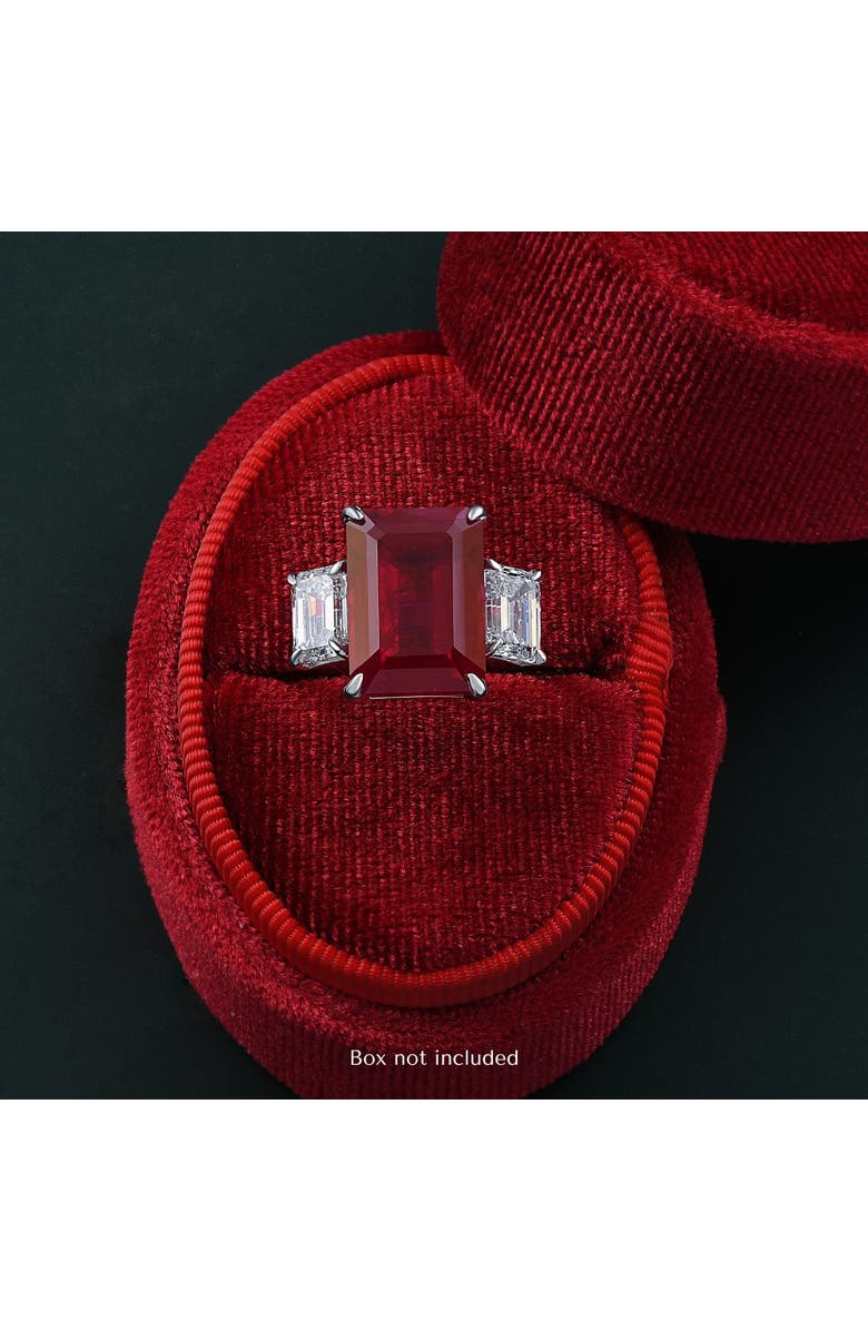 Bliss Diamond 13Ct Ruby & Diamond Ring Lab Grown, Alternate, color, 14K Yellow Gold