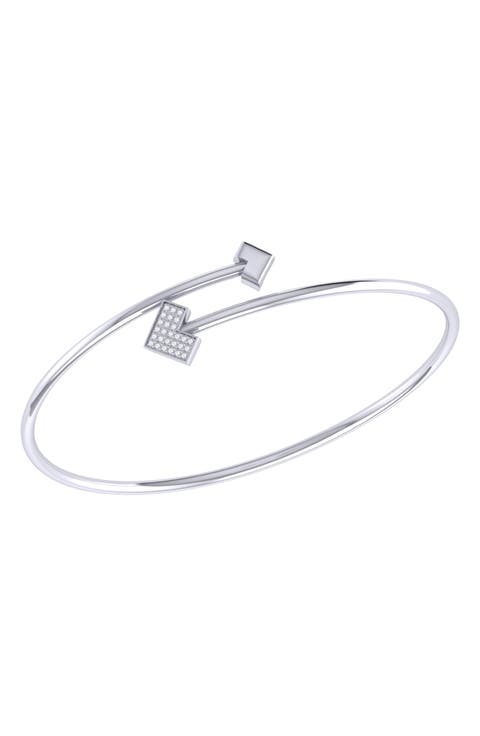 Home One Way Diamond Bangle Bracelet - 0.05ct.
