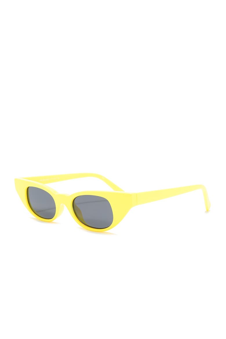 The Breaker Skinny Cat Eye Sunglasses, Alternate, color, YELLOW
