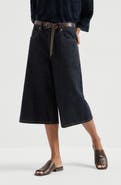 Brunello Cucinelli No-fade denim long Bermuda shorts