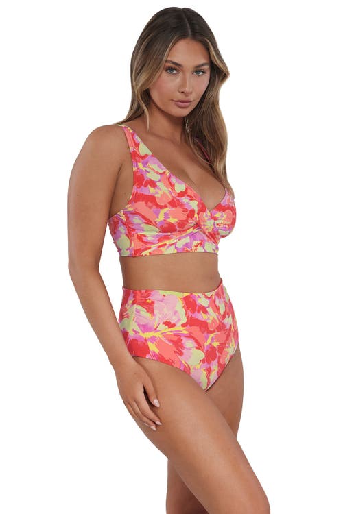 Sunsets Capri High Waist Bikini Swim Bottoms In Butterfly Beach
