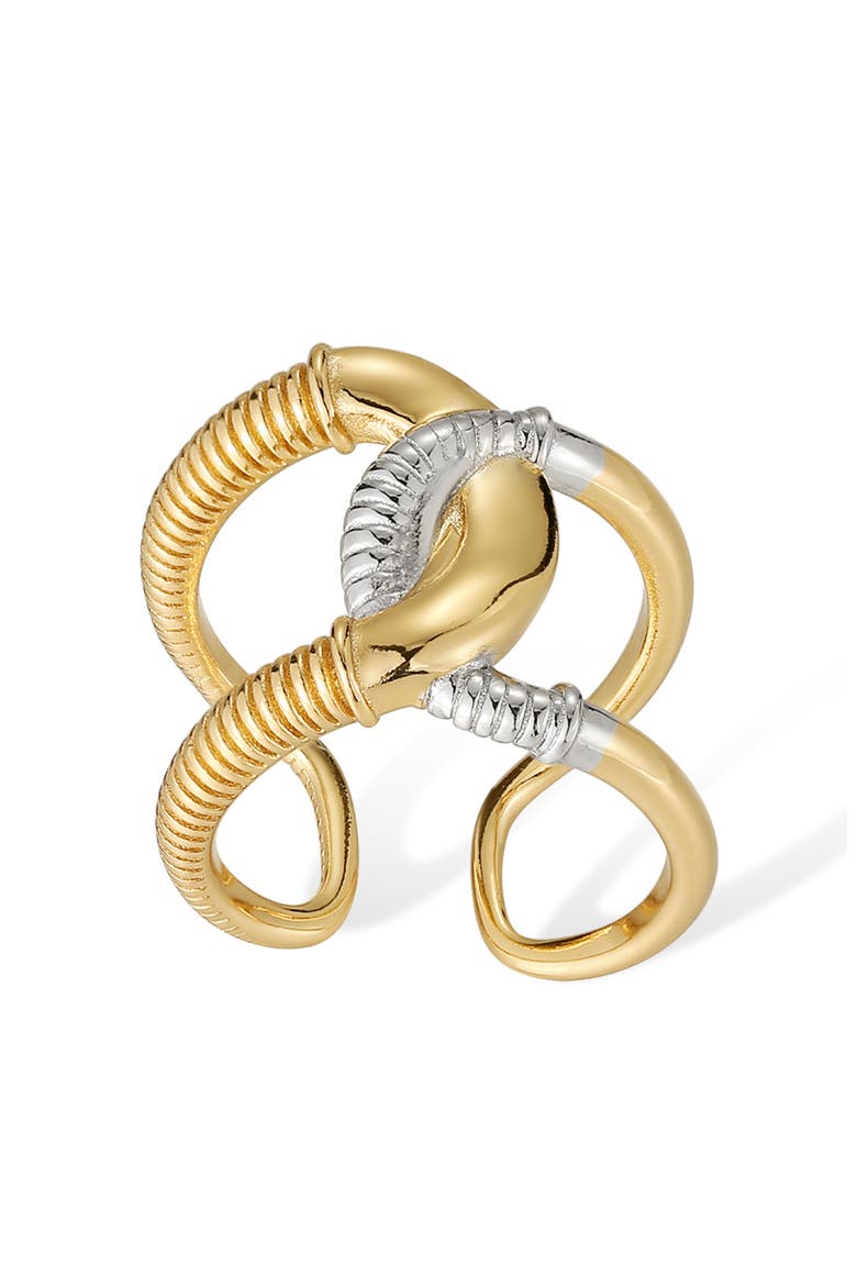 Colosseum Ring, Alternate, color, Gold & Silver