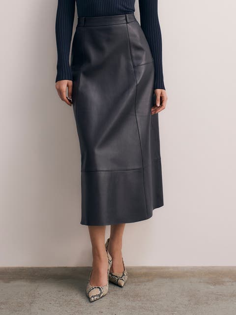 Andalo Leather Skirt