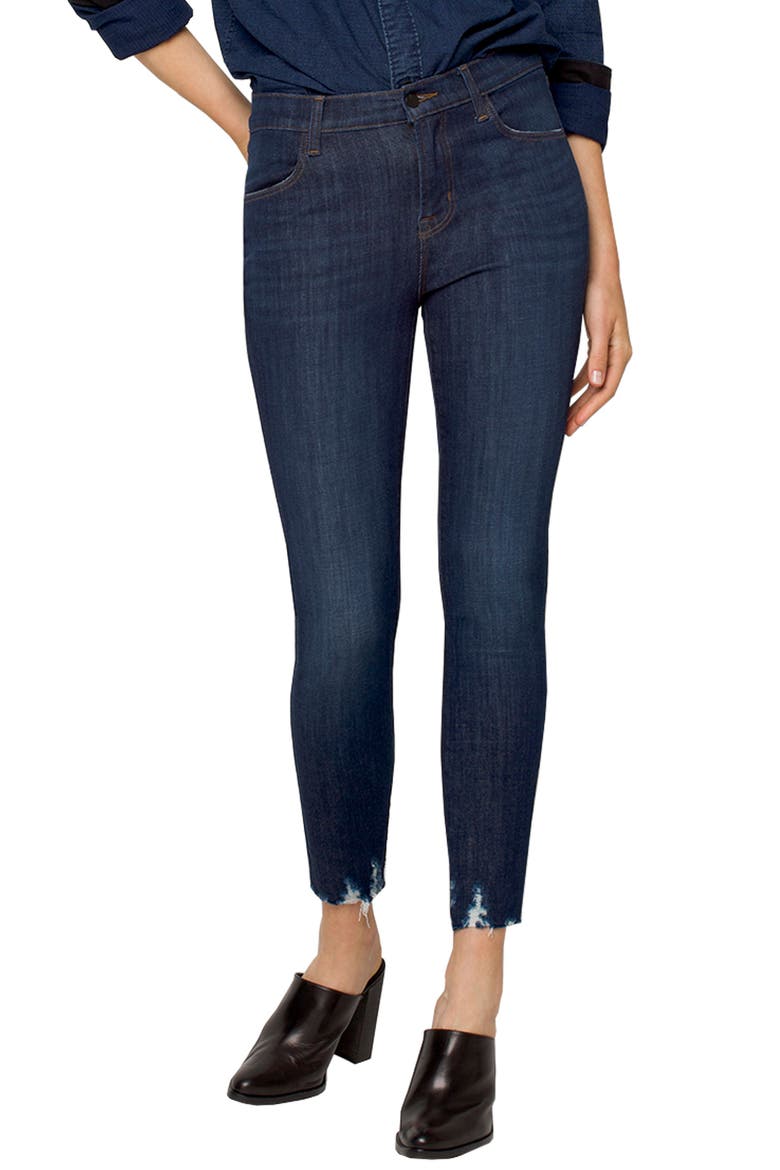 Alana High Waist Crop Skinny Jeans, Main, color, DARK FANTASY