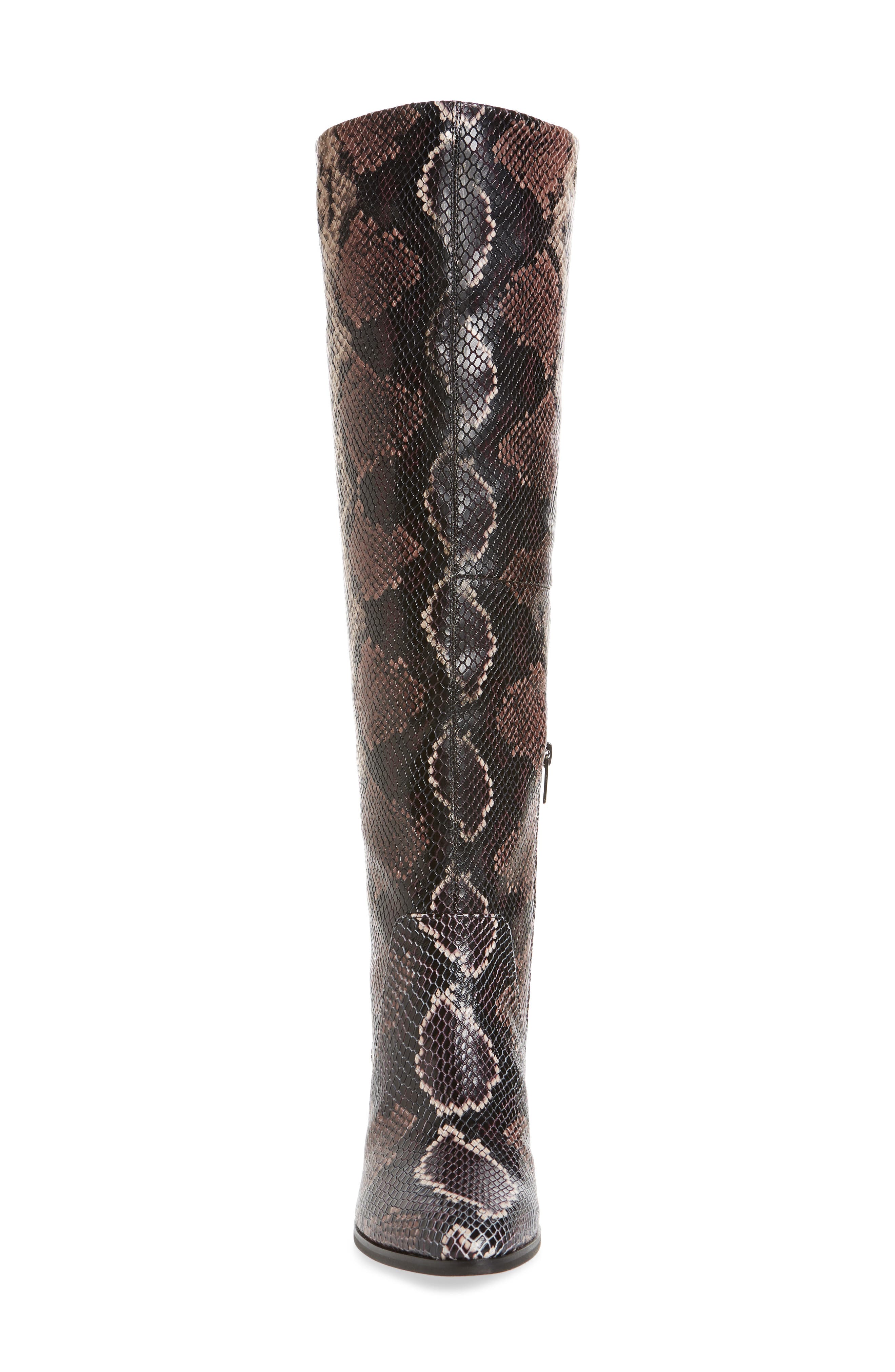 Nestel Knee High Boot, Alternate, color, MAUVE MULTI