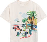 NEXT Kids' Oversize Artistic Racing Car Cotton Graphic T-Shirt