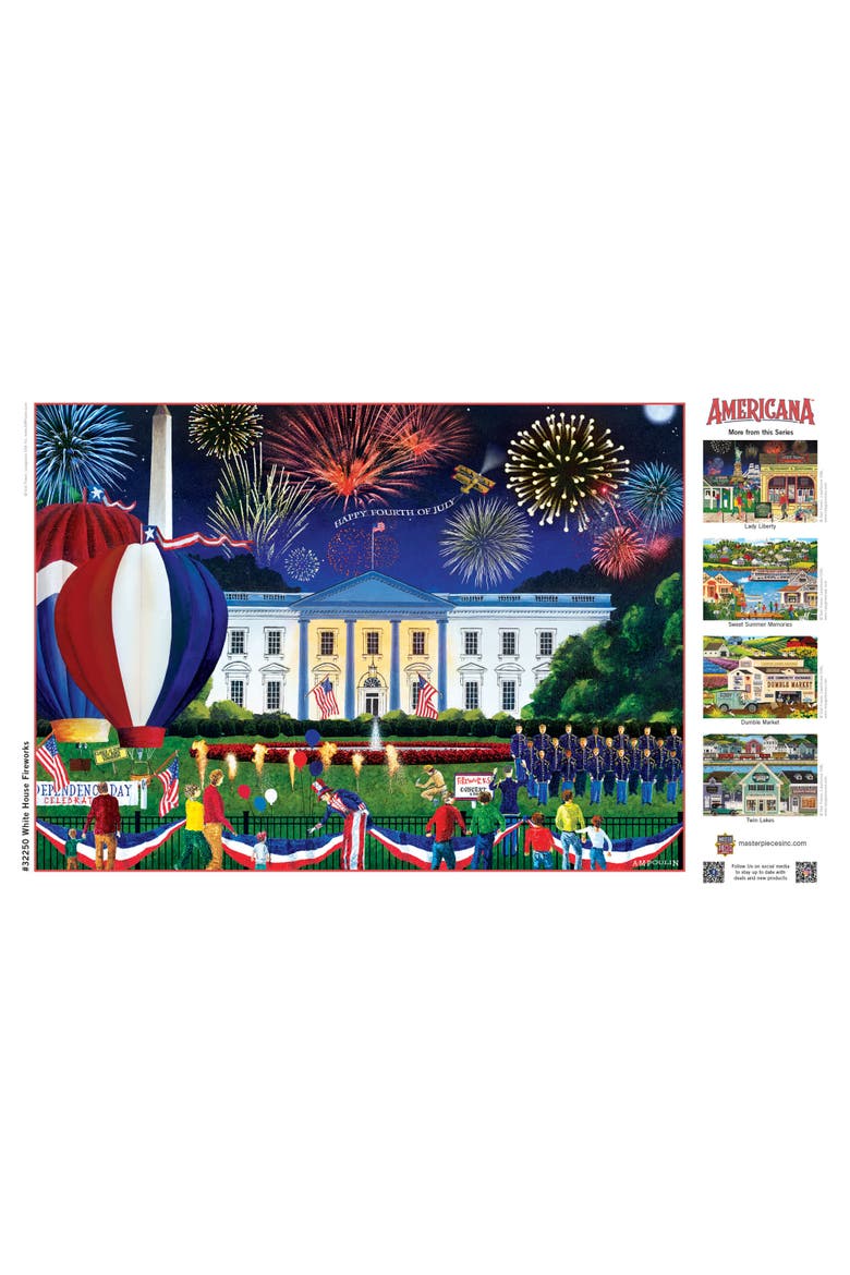 White House Fireworks 500 Piece Puzzle, Alternate, color, Multicolor