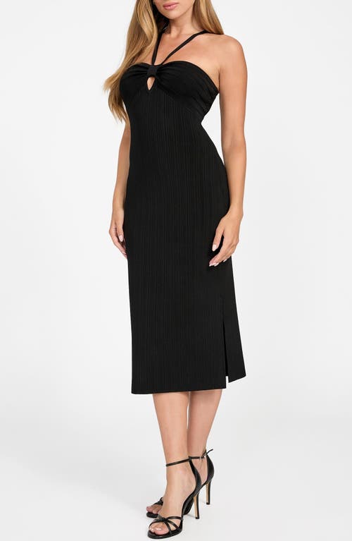 Guess Sofie Mirage Rib Dress In Black
