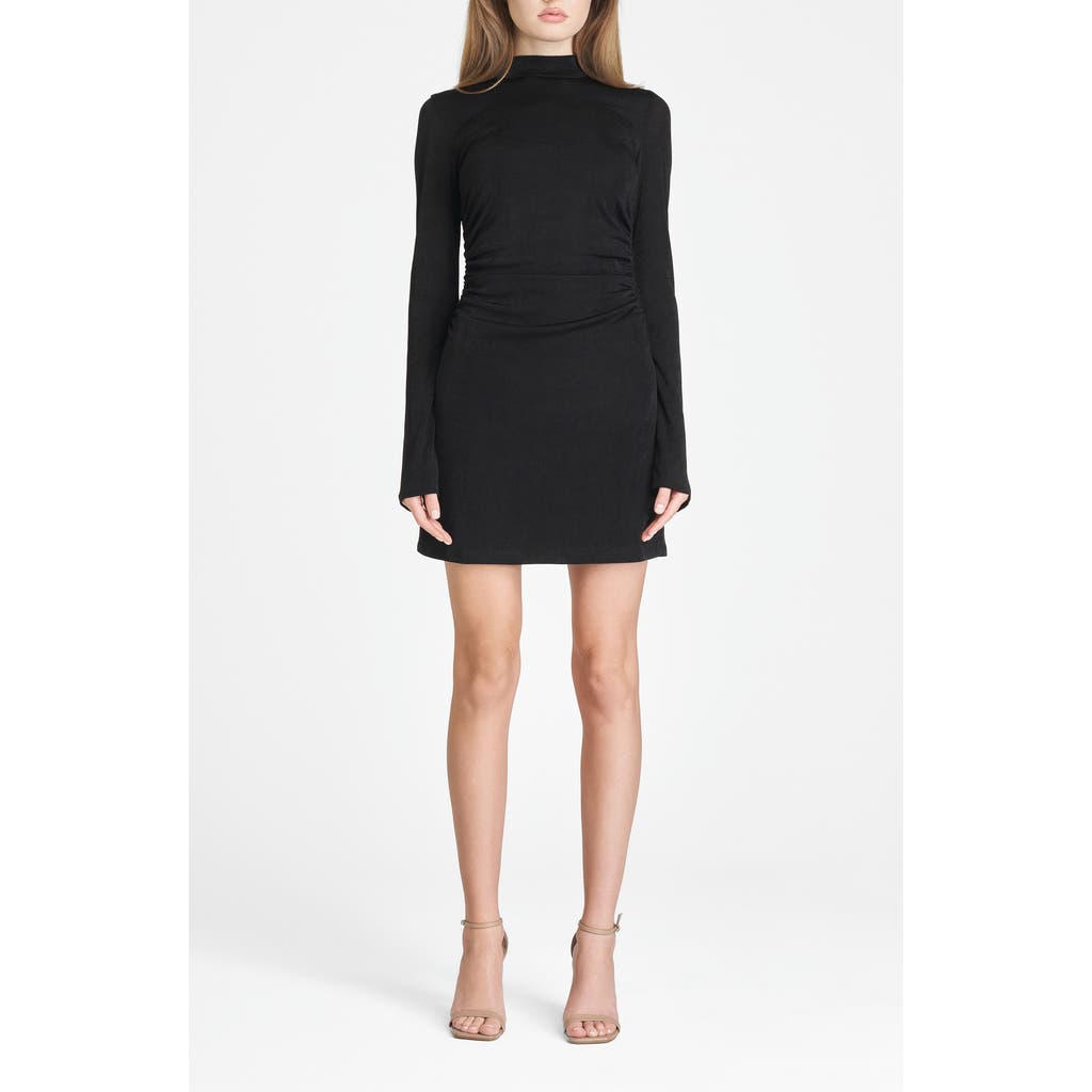 Shop Wayf Vivi Tie Back Long Sleeve Minidress