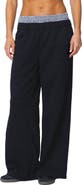 EDIKTED Gingham Boxer Detail Sweatpants