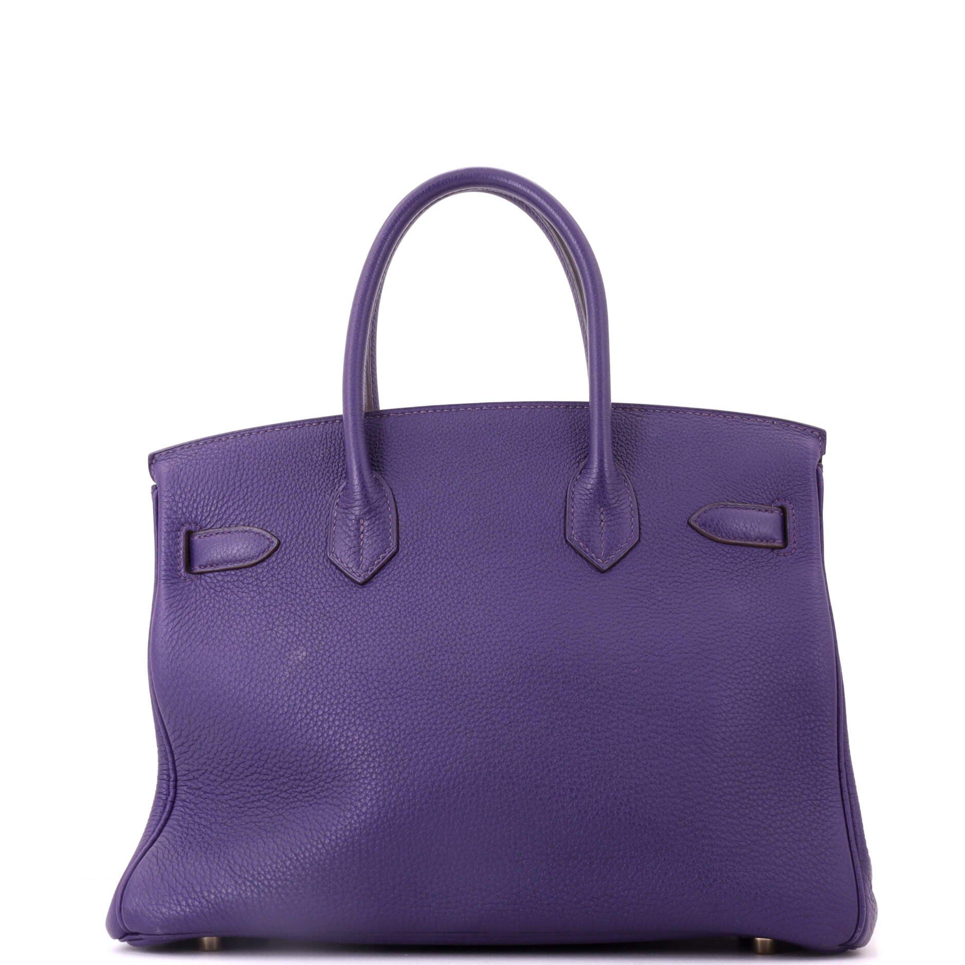 Birkin Handbag Purple Togo with Gold Hardware 30, Alternate, color, Red