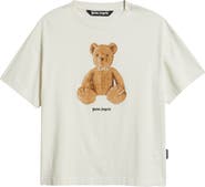 Palm Angels Bear Regular Fit Cotton Graphic T-Shirt
