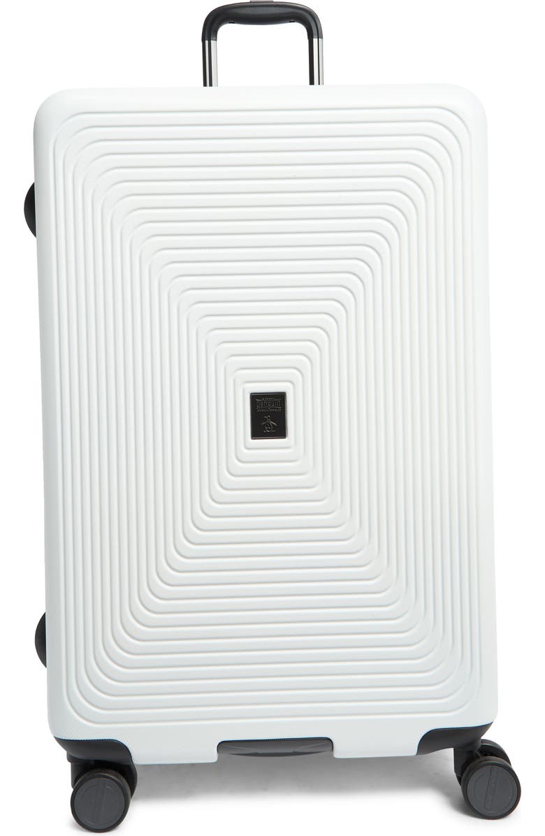 Original Penguin Finnes 29-Inch Hardside Spinner Luggage, Main, color, White