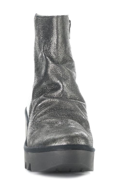 Fly London Baan Platform Wedge Bootie In Black