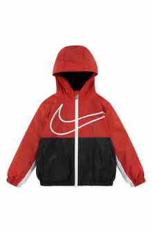 Nike Kids' Swoosh Fleece Lined Windbreaker Jacket