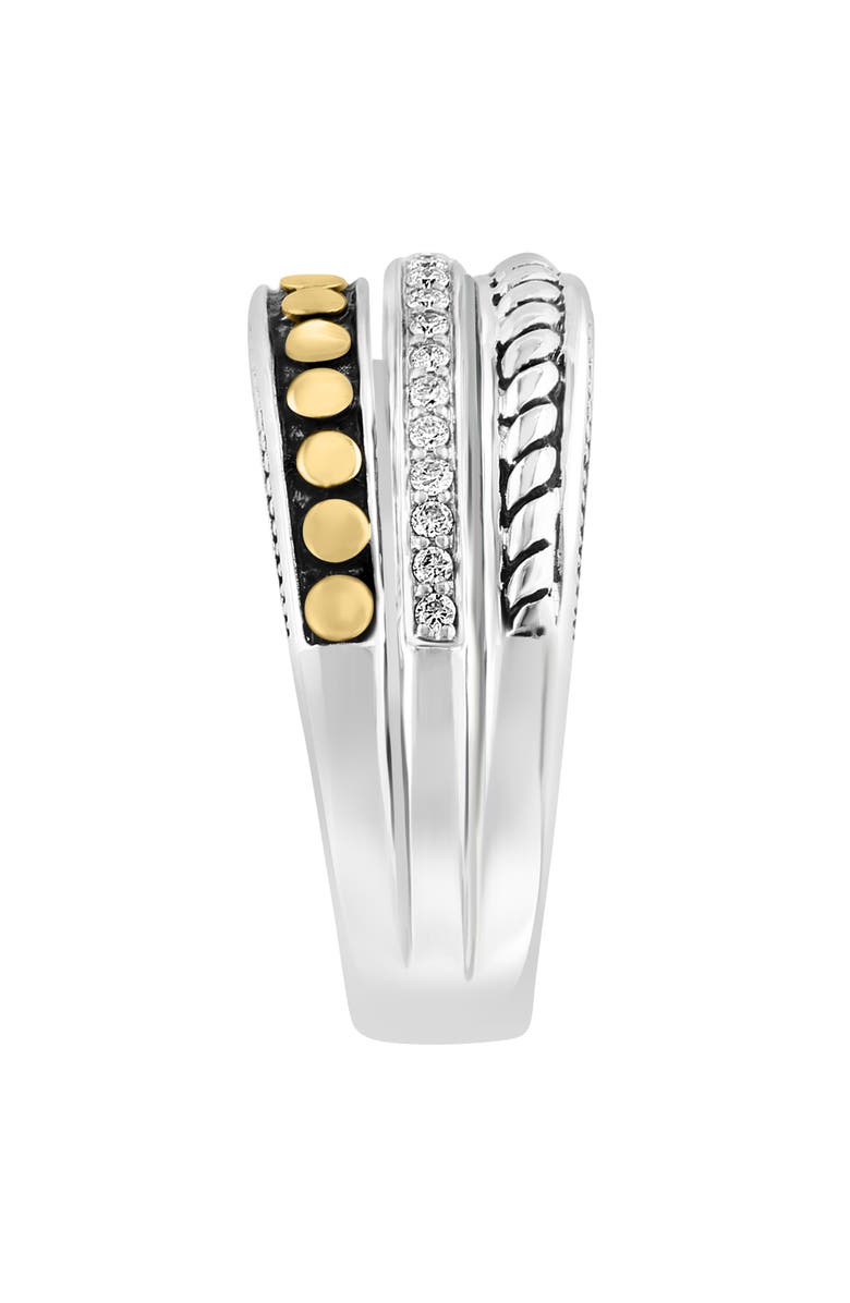 EFFY Two-Tone Diamond Band Ring, Alternate, color,
