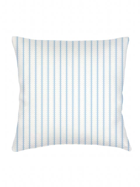 French Stripe Linen Euro Pillow with Down Insert