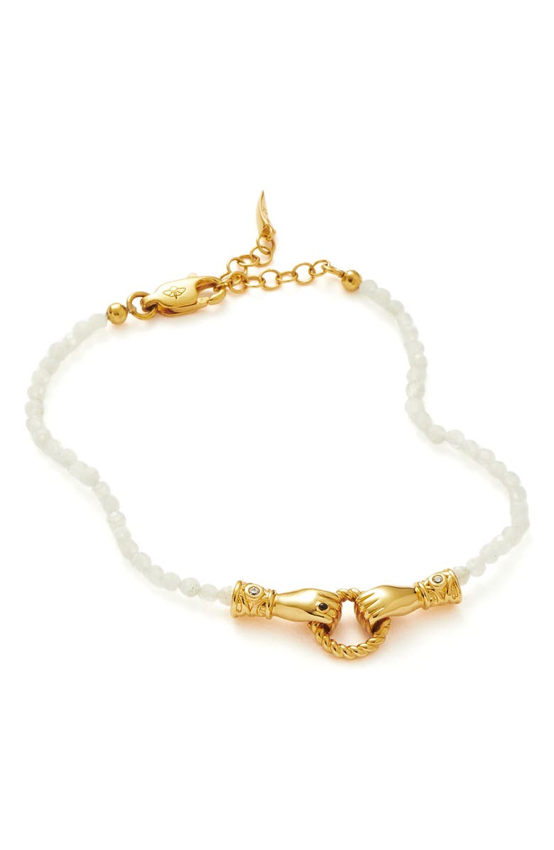 Missoma x Harris Reed Good Hands Mini Pendant Bracelet, Alternate, color, 