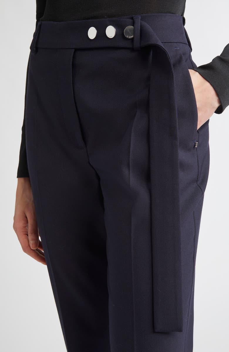 SPORTMAX Harry Virgin Wool Flare Leg Pants, Alternate, color, Midnight Blue