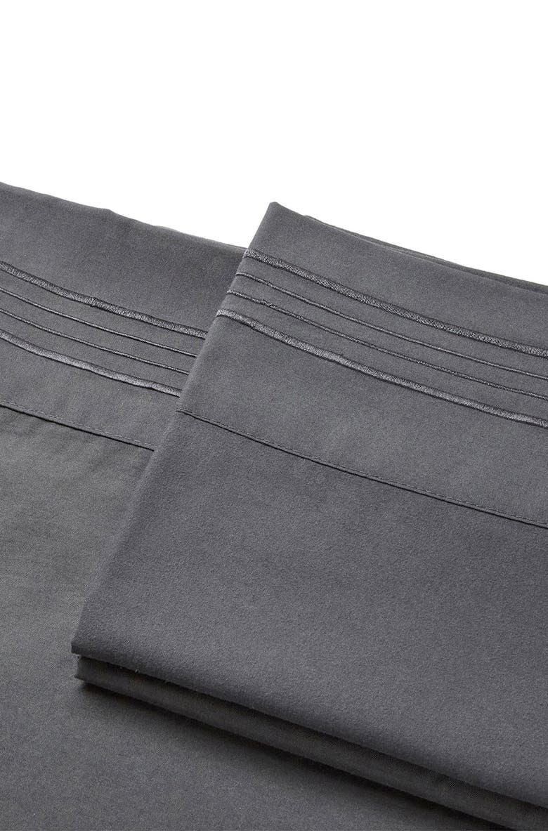 Linum Home Textiles 1800 Thread Count 4-Piece Queen Sheet Set, Alternate, color, Grey