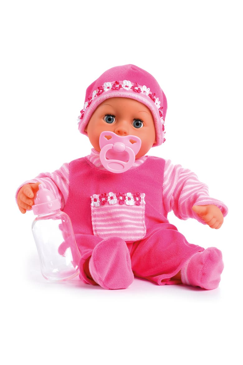 Soft Bodied Baby Doll with Sounds and Sleeping Eyes, 15 Inches, Alternate, color, Multicolored