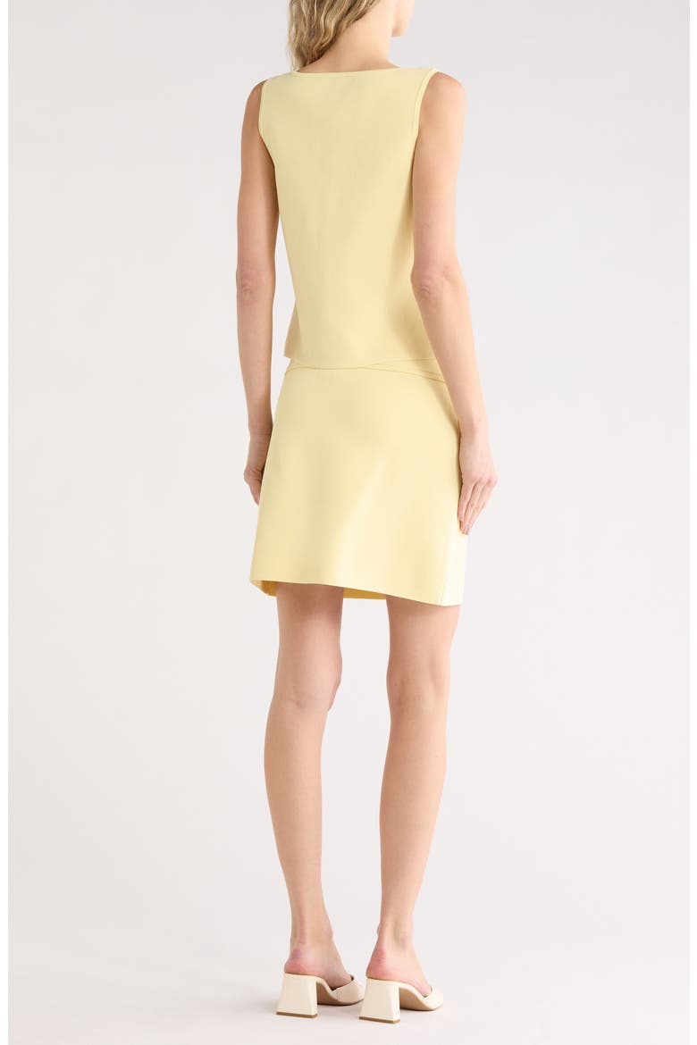 Buttoned Tank & Miniskirt Set, Alternate, color, BUTTERCUP