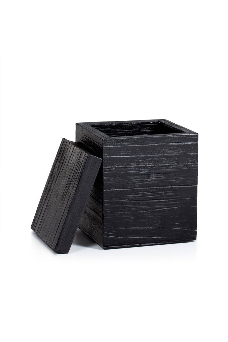 Shou Sugi Ban Canister, Alternate, color, BLACK