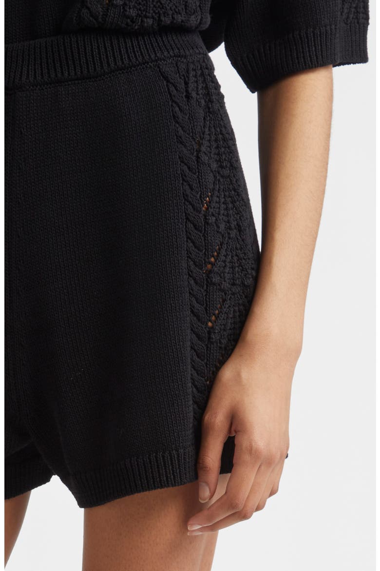 Andel Sweater Shorts, Alternate, color, BLACK