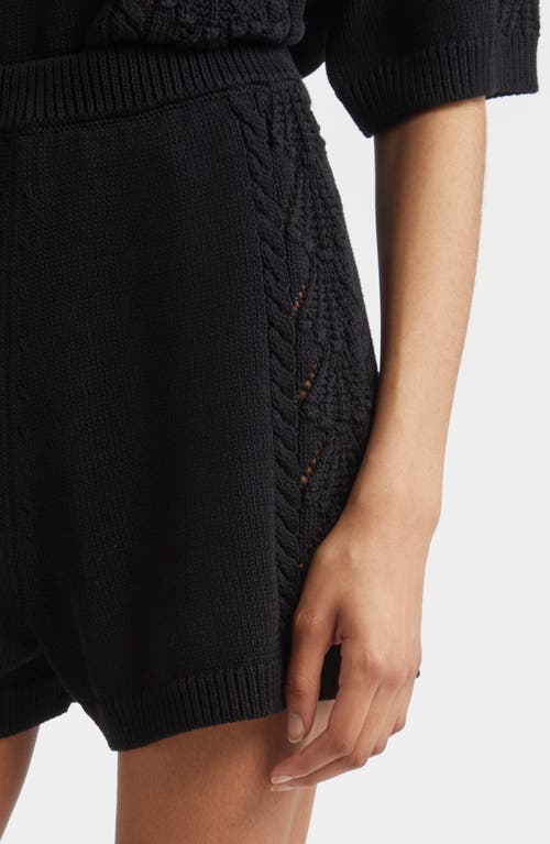 Loulou De Saison Adonia Elasticated-waistband Shorts In Black