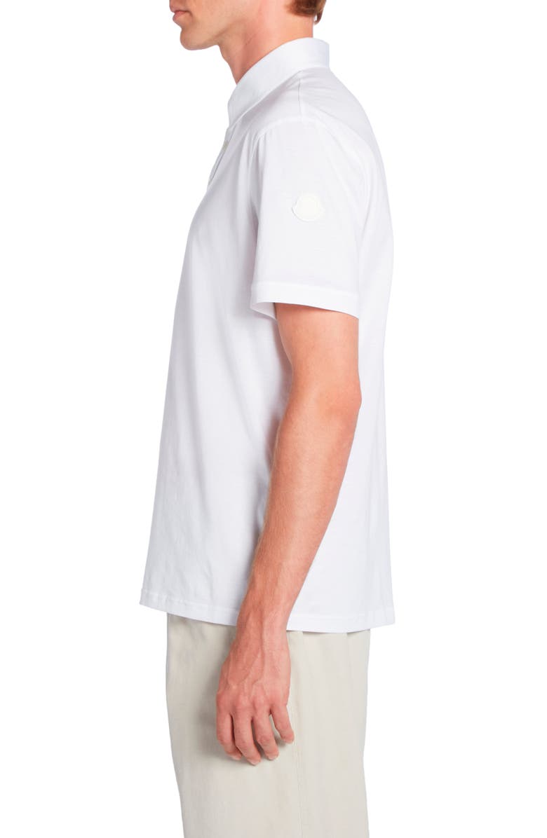 Moncler Logo Patch Cotton Piqué Polo, Alternate, color, 