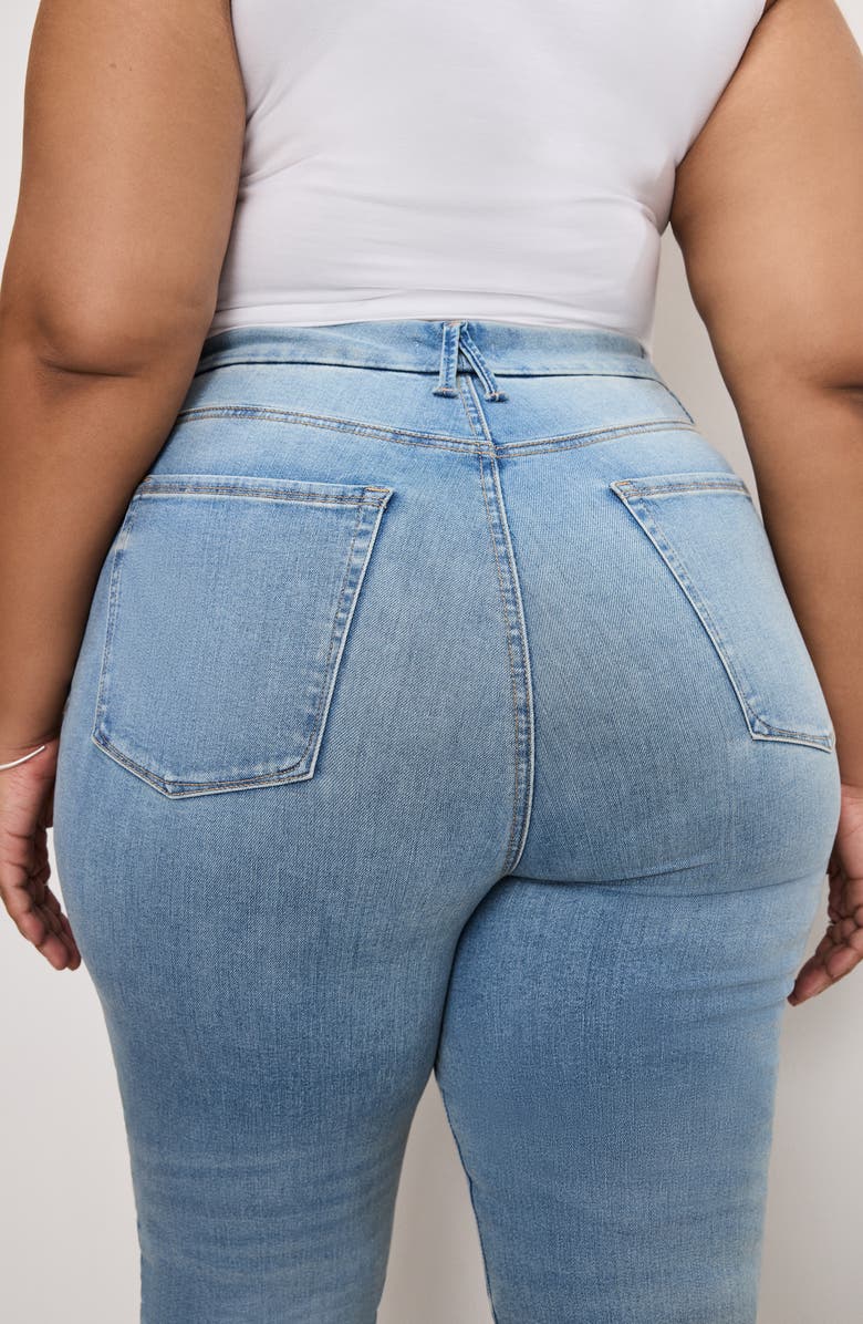 Good American Always Fits High Waist Slim Straight Leg Jeans, Alternate, color,