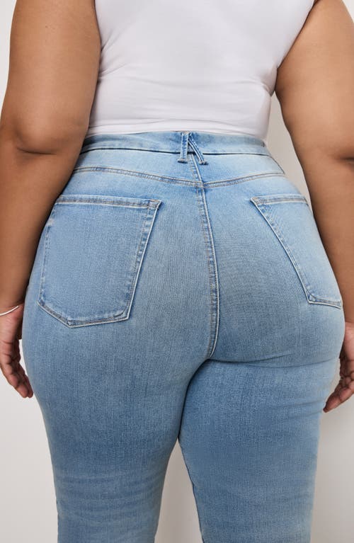 Good American Always Fits High Waist Slim Straight Leg Jeans In Indigo834