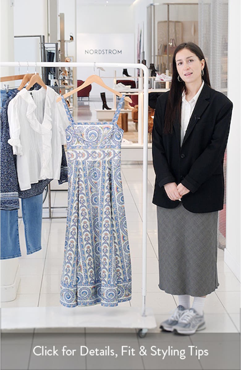 The Margot Stripe Fit & Flare Midi Dress, sales video thumbnail