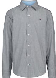 Tommy Hilfiger Kids' End On End Stripe Button-Up Shirt