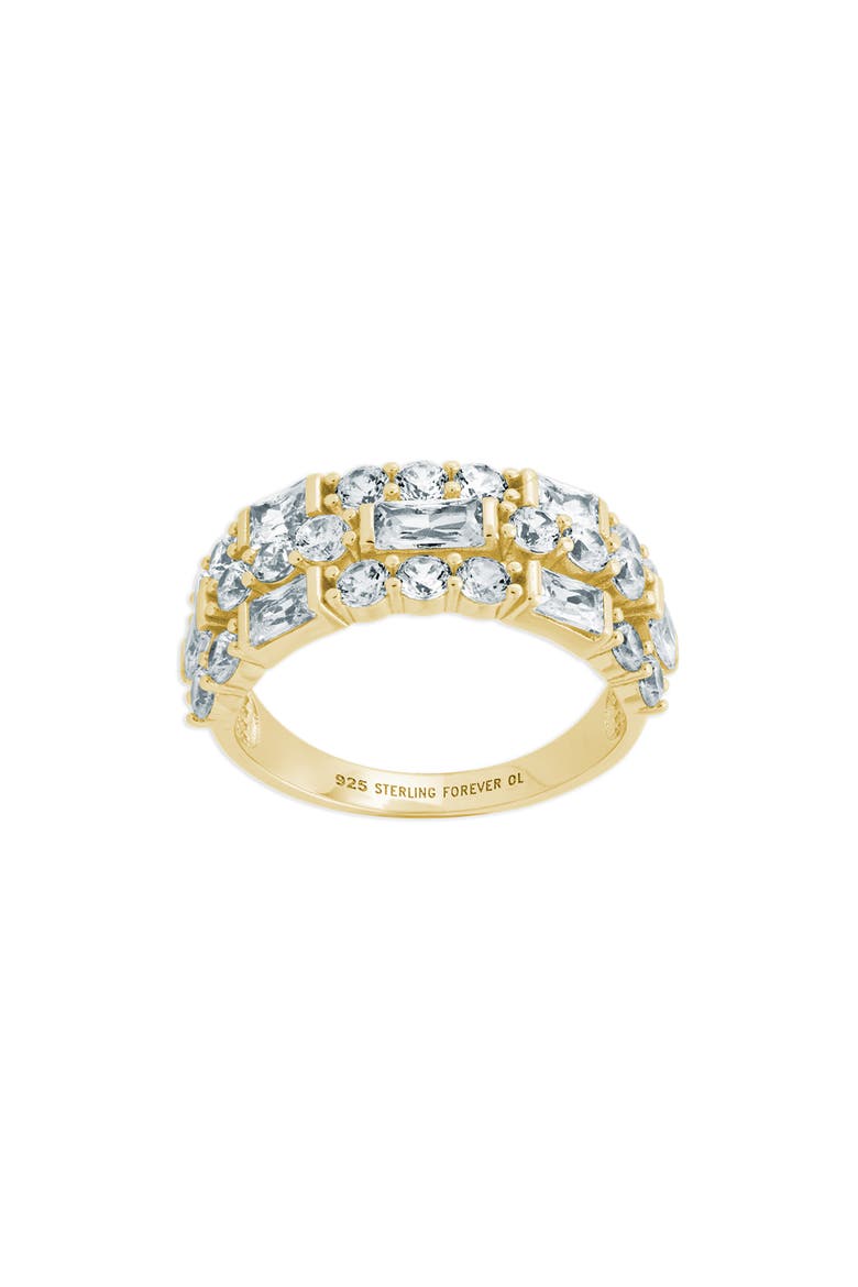Kornelia Three Row Eternity Band Ring, Main, color, GOLD