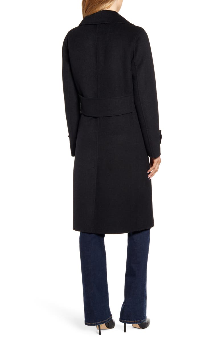 Kenneth Cole New York Double Breasted Wool Blend Coat, Alternate, color, 