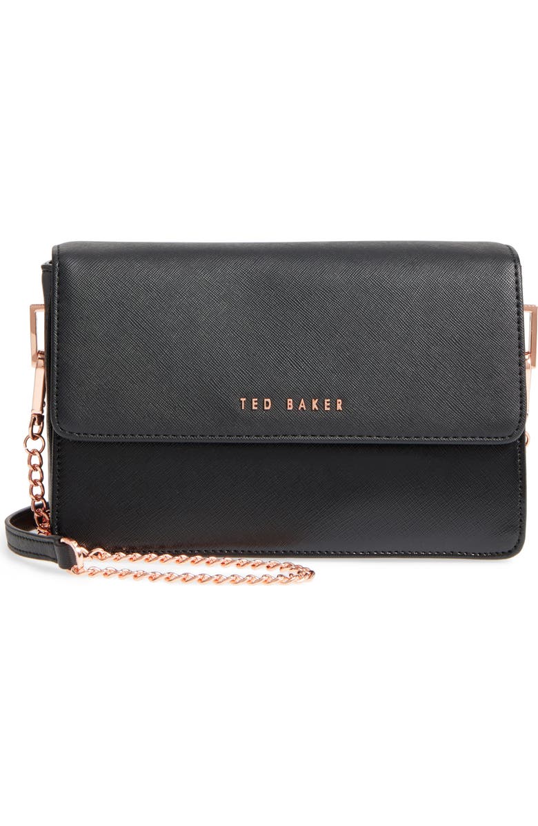 Ted Baker London Heatha Faux Leather Crossbody Bag, Main, color,