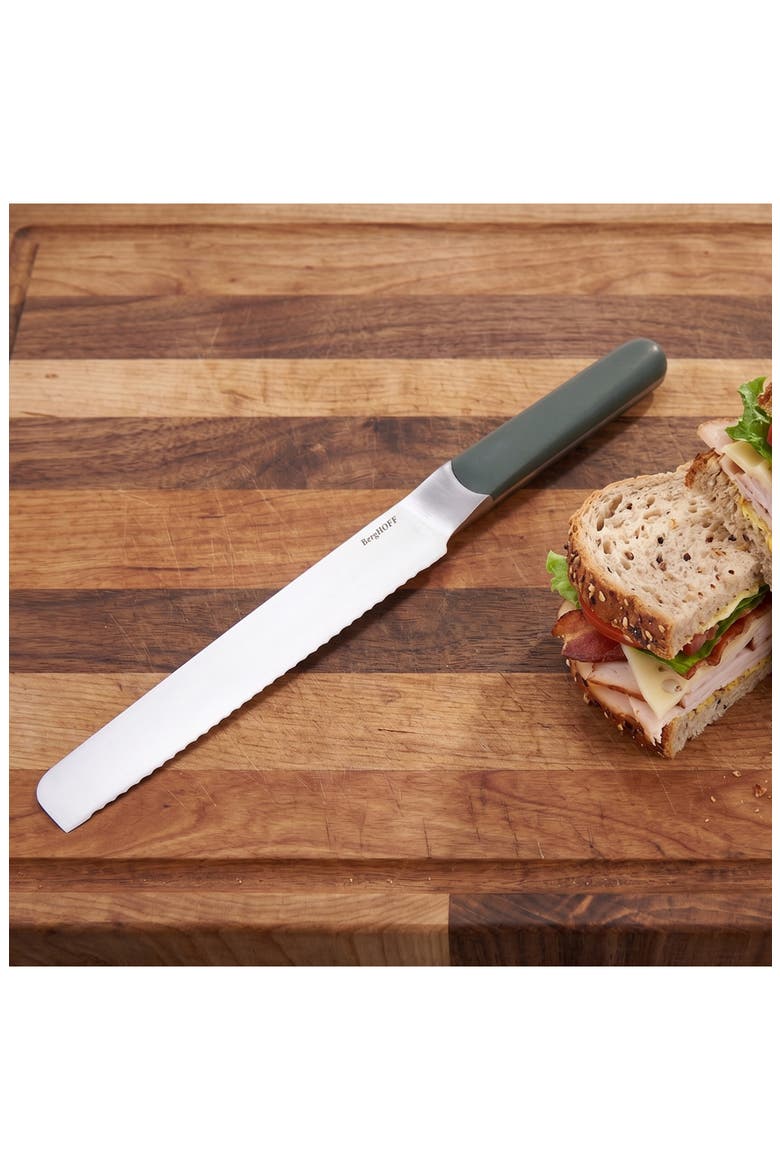 Elements 8-Inch Bread Knife, Alternate, color, GREEN
